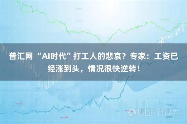 普汇网 “AI时代”打工人的悲哀？专家：工资已经涨到头，情况很快逆转！